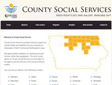 Tablet Screenshot of countysocialservices.org